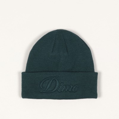 Dime Cursive Fold Beanie Teal